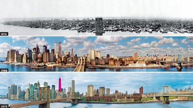El cambio radical de 18 ciudades en varias décadas