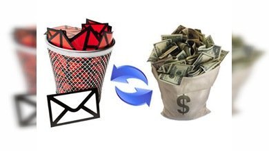 Un norteamericano, que convierte spam en dinero