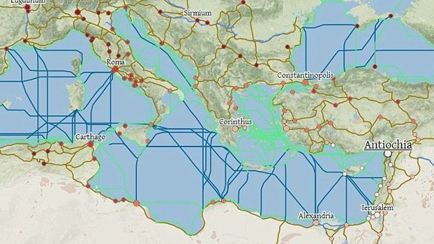 'Google César': Crean un mapa de 'viajes' por el Imperio Romano