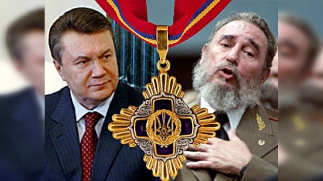 Yanukóvich agradece a Fidel Castro la ayuda cubana