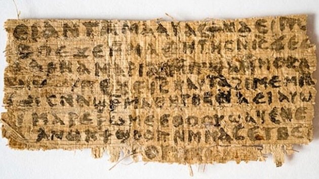 Descubren referencias a la esposa de Jesucristo en un papiro del siglo IV