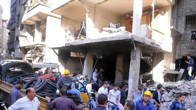 Varios muertos en un ataque rebelde contra un barrio acomodado de Damasco