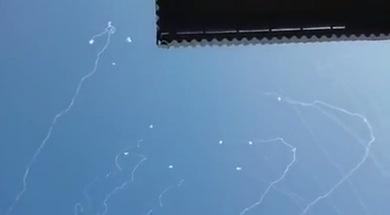 La Cúpula de Hierro de Israel en acción: intercepta 15 cohetes a la vez