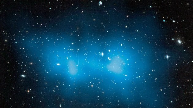 La masa del mayor clúster de galaxias del universo es de 3 cuatrillones de soles