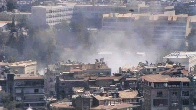 Siria: Una fuerte explosión sacude el centro de Damasco junto a una sede militar