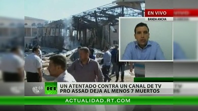 Periodistas mueren en Siria en un atentado a un canal progubernamental