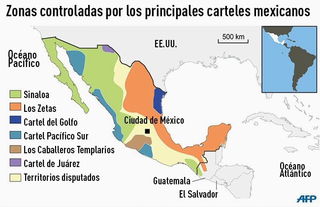 El Mapa Del Narco En México Y Las Zonas De Influencia De Todos Los Cárteles Rt 0470