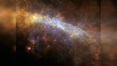 El telescopio Herschel capta un gran 'símbolo de infinito' en el centro de la galaxia