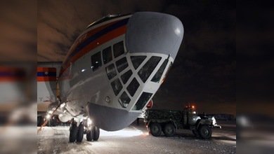 El hospital móvil del Ministerio de Emergencias ruso regresa de Chile