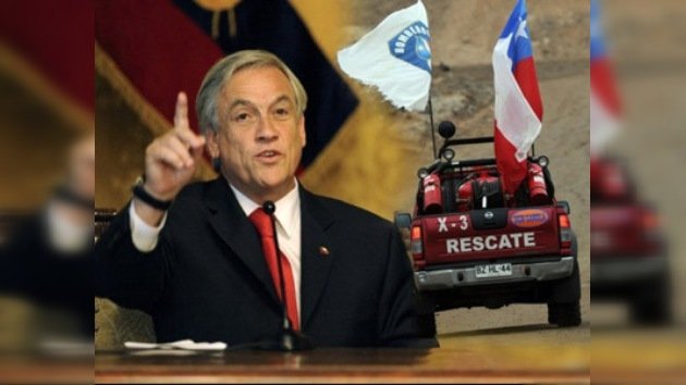 Mandatario chileno presenciará el rescate de los mineros