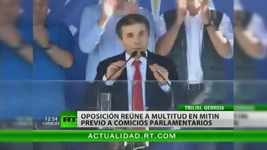 Saakashvili divide a Georgia: miles de opositores protestan antes de los comicios