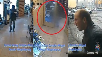 Una abuela desenmascara a un ladrón que salía de robar un banco
