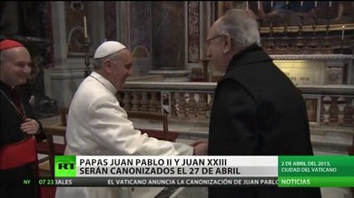 Juan Pablo II y Juan XXIII serán canonizados el 27 de abril