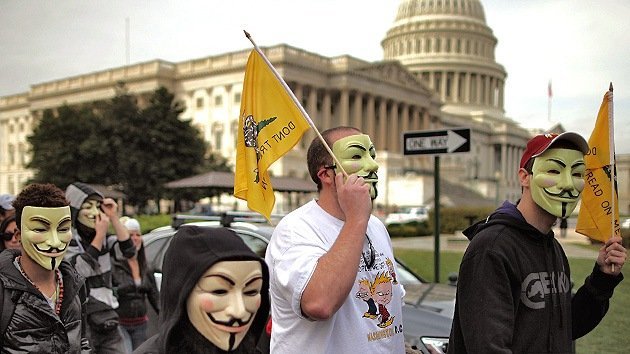 La 'Marcha del Millón de Máscaras' de Anonymous recorre el planeta