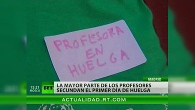 Huelga en Madrid contra los recortes en la enseñanza pública