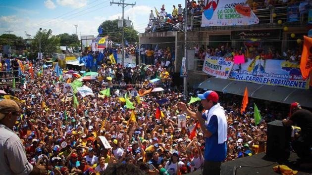 La campaña electoral en Venezuela llega a su fin con grandes concentraciones callejeras