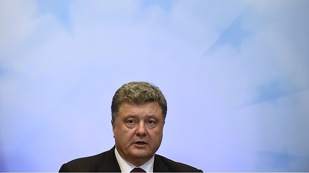 Poroshenko anunciará el alto el fuego en Ucrania este viernes