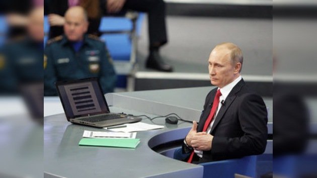 Putin contesta a las preguntas de los ciudadanos rusos en directo
