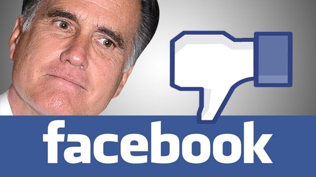 Romney pierde 850 amigos de Facebook por hora