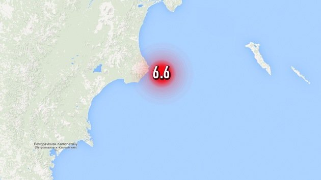 Se registra un terremoto de magnitud 6,6 en la península rusa de Kamchatka