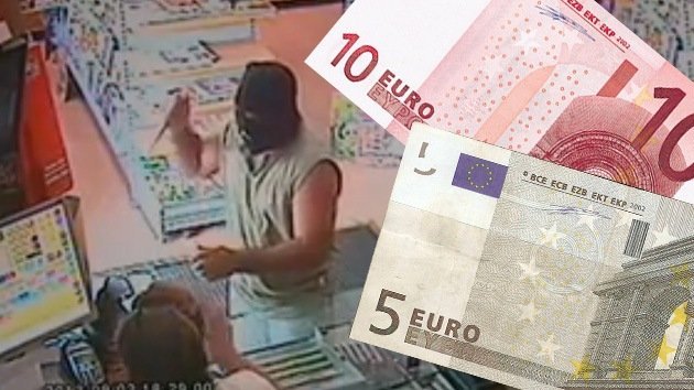 Valiente vendedora española negoció el botín con un ladrón, que se conformó con 15 euros