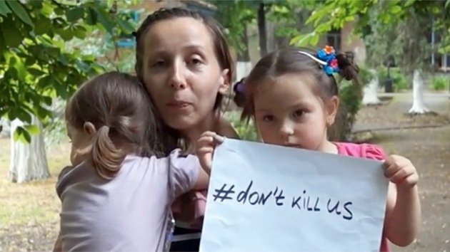 "No nos maten": refugiados del este de Ucrania piden a Kiev que deje de asesinarles