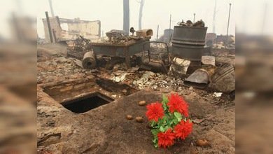 Aldeas rusas en cenizas