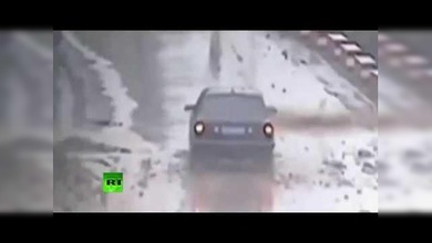 Asombroso accidente sin víctimas en un deslizamiento de tierra en China