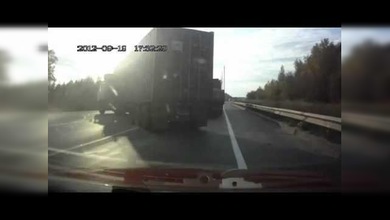 Conductor afortunado en Rusia