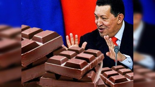 Chocolate, mermelada y cacao, obsequios de Chávez para Medvédev