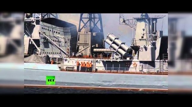 El buque de guerra ruso Smetlivy zarpa hacia el Mediterráneo