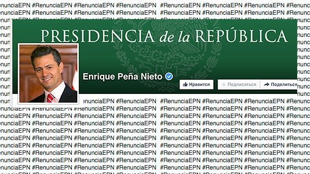 El Facebook de Peña Nieto se inunda de comentarios que exigen su dimisión