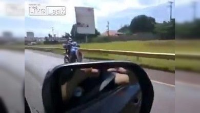 El 'Superman' en moto se estrella