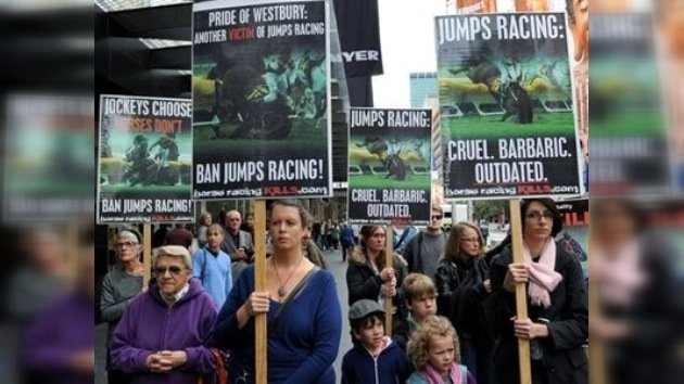 Protestas contra las carreras de caballos en Australia tras un accidente
