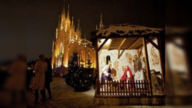 Los católicos rusos celebran la Navidad