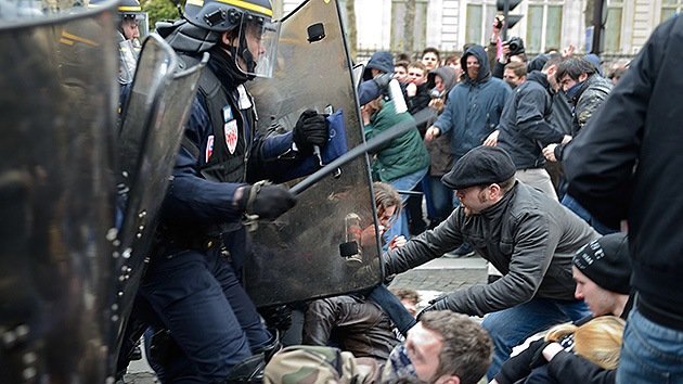 Fotos: Las protestas contra el matrimonio gay en Francia terminan en enfrentamientos