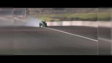 Un piloto se salva de milagro cuando fallan los frenos de su auto a 450km/h