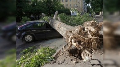 Temporales dejaron sin la luz a varias localidades en Rusia central