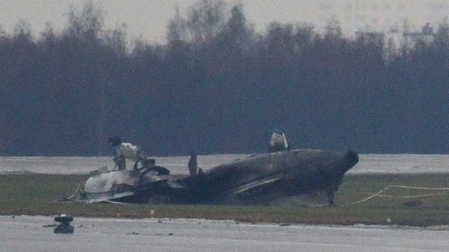 Video: Impactantes imágenes del siniestro del avión Falcon-50 en Moscú