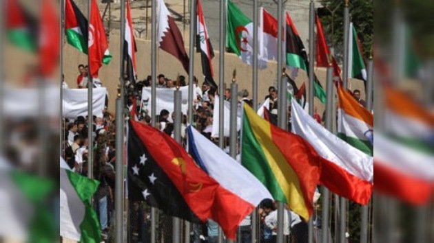 Manifestaciones pro palestinas antes de la Asamblea General de la ONU