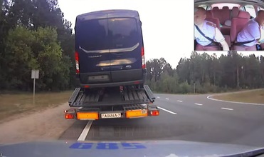 Persecución a un camionero borracho digna de Hollywood