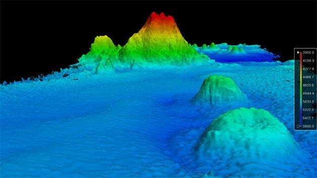 Descubren una montaña submarina de 100 millones de años en medio del Pacífico