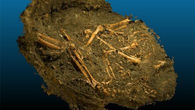 Hallan en Francia una fosa común con restos de hace 1.200 años