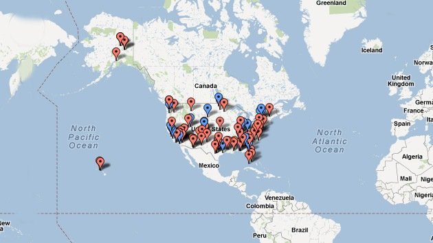 Revelan mapa de 'nidos' de drones en EE. UU.