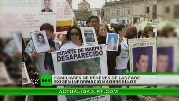 Colombia: Familiares de rehenes de las FARC exigen información sobre ellos 