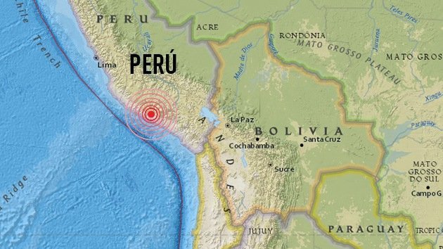 Sismo en Perú de magnitud 5,7