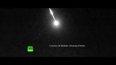Una bola de fuego alumbra el cielo del centro de España