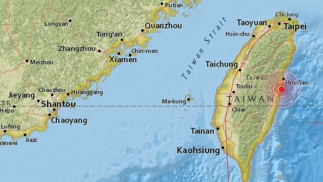 Se registra un sismo de magnitud 5,9 en Taiwán