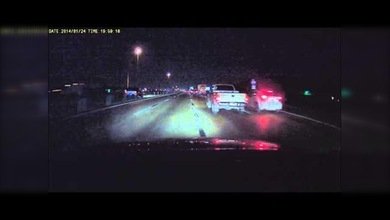 Un automovilista graba imágenes de un supuesto meteorito