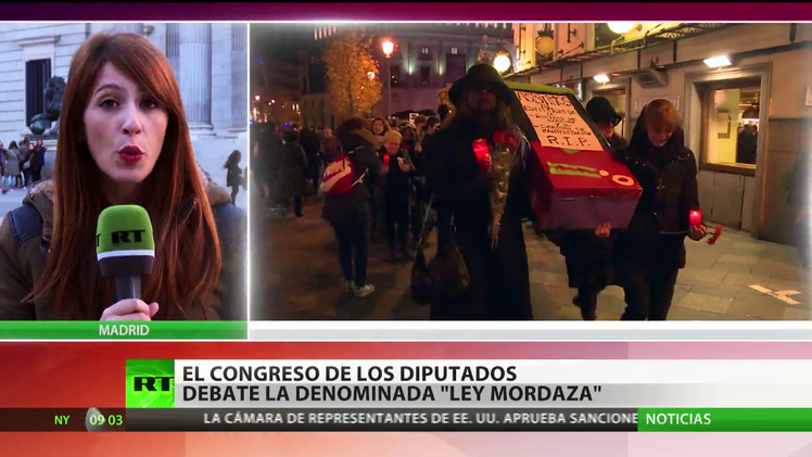 El Congreso español vota la polémica ‘ley Mordaza’ 